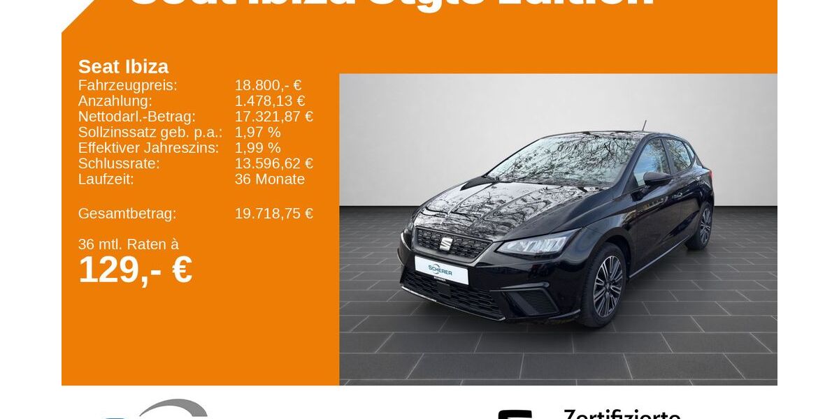 Seat Ibiza 9.922 km 18.800 &euro; Ladenburg 68526
