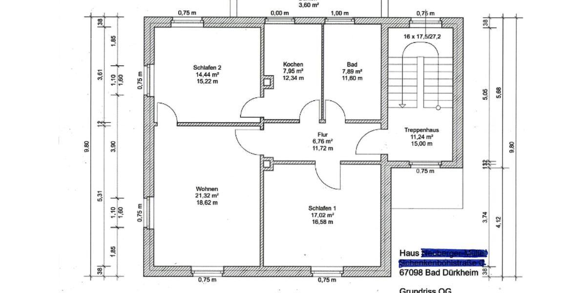 Etagenwohnung Bad Dürkheim - 3 Zimmer, 82 m&sup2;, 1.250&euro; | Angebot:25367244