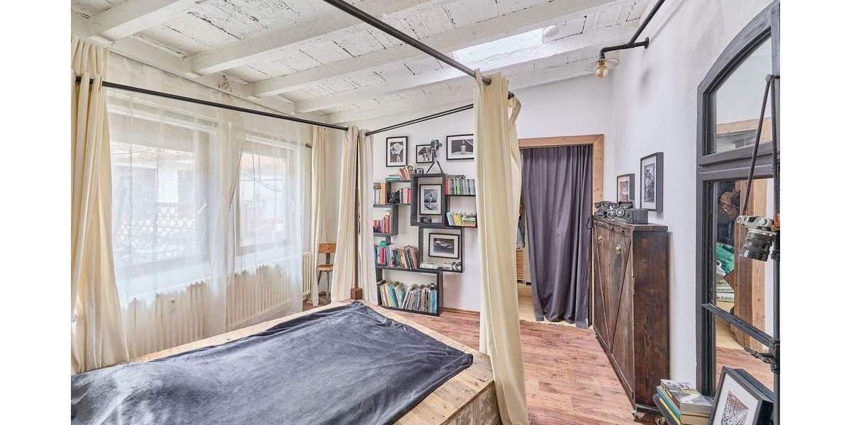 Wohnen mit Atelier-Flair: Charaktervolle Altbau-Einheit mit Hof & großer Nutzfläche - Etagenwohnung Mannheim Neckarstadt | Angebot:25837785