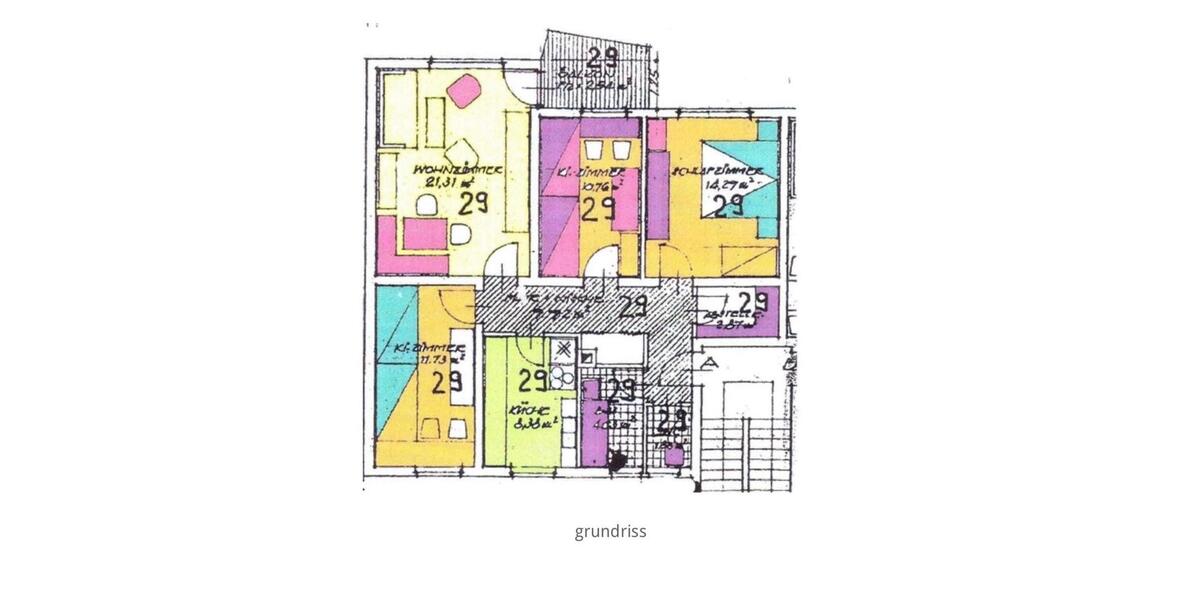 Etagenwohnung Mannheim Herzogenried - 4.5 Zimmer, 87 m&sup2;, 349.000&euro; | Angebot:26330069