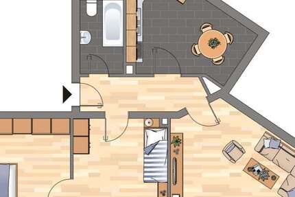 Wohnung Neustadt an der Weinstraße - 3 Zimmer, 71 m&sup2;, 759&euro; | Angebot:26659358