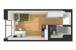 Etagenwohnung Heidelberg Bahnstadt - 1 Zimmer, 22 m&sup2;, 550&euro; | Angebot:26425490
