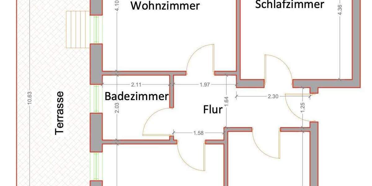 Etagenwohnung Grünstadt - 3 Zimmer, 68 m&sup2;, 149.000&euro; | Angebot:25909394