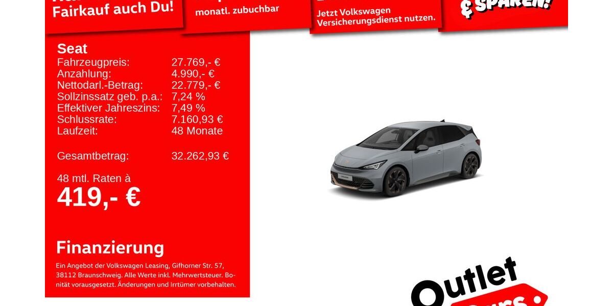 Cupra Born 18.263 km 27.491 &euro; Weinheim 69469