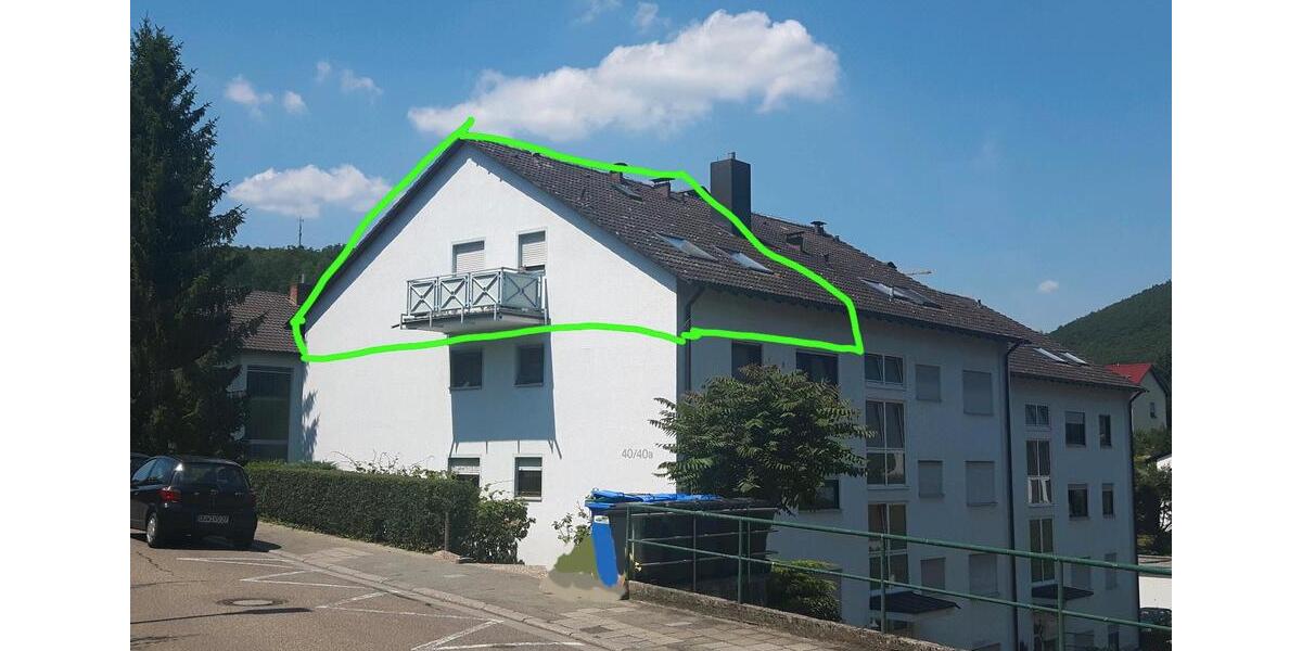 Dachgeschoßwohnung Bad Dürkheim - 2 Zimmer, 61 m&sup2;, 800&euro; | Angebot:26211200