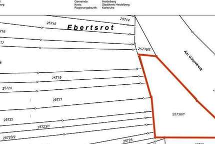 Grundstück in Heidelberg 25.000 € 870 m² zimmer