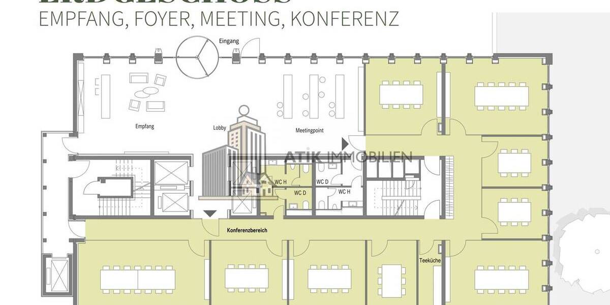 ATIK: High-End-Bürofläche im repräsentativen Erdgeschoss-provisionsfrei - Gewerbeobjekt Mannheim / Schwetzingerstadt Oststadt Oststadt | Angebot:26267356