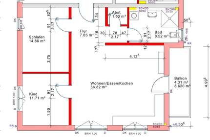 Wohnung zum Mieten in Oberhausen-Rheinhausen Oberhausen 1.200 € 86 m² 3 zimmer