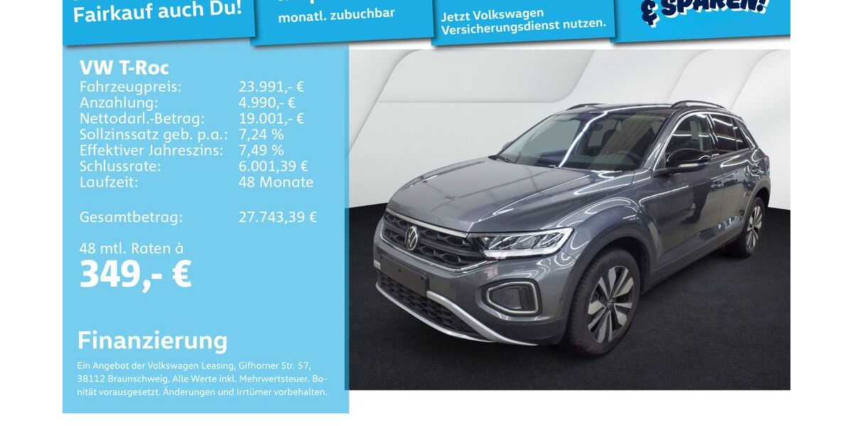 VW T-Roc 25.476 km 23.751 &euro; Mannheim 68309
