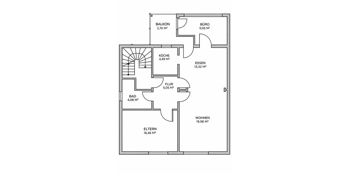 Dachgeschoßwohnung Bürstadt - 4 Zimmer, 75 m&sup2;, 1.200&euro; | Angebot:25936838
