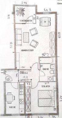 Etagenwohnung Weinheim - 2 Zimmer, 66 m&sup2;, 225.000&euro; | Angebot:26794850