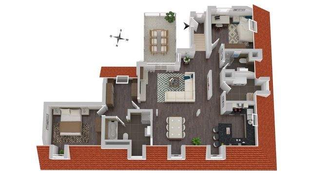 Über den Dächern der Stadt - Wohnen mit Schlossblick - Etagenwohnung Heppenheim (Bergstraße) Heppenheim | Angebot:25807632