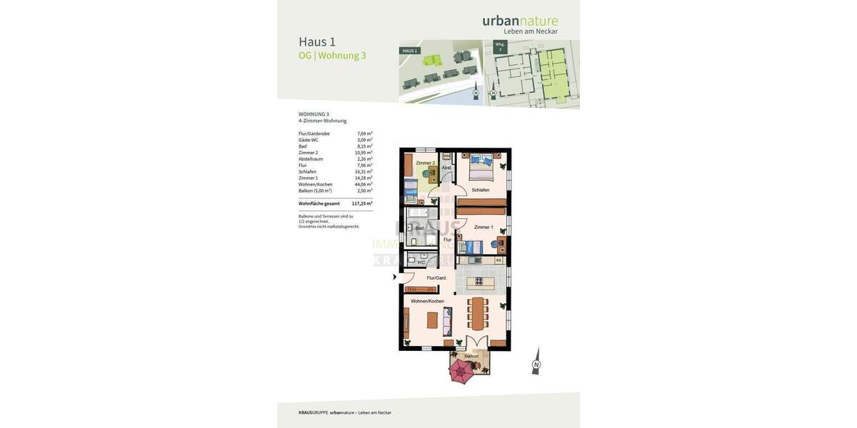 4-Zimmer-Neubauwohnung am Neckar 4 zimmer