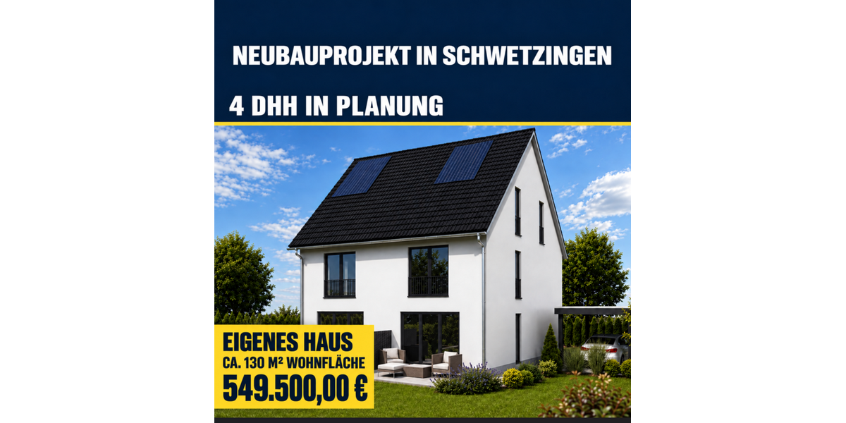 Einfamilienhaus Schwetzingen - 5 Zimmer, 130 m&sup2;, 549.500&euro; | Angebot:27332675