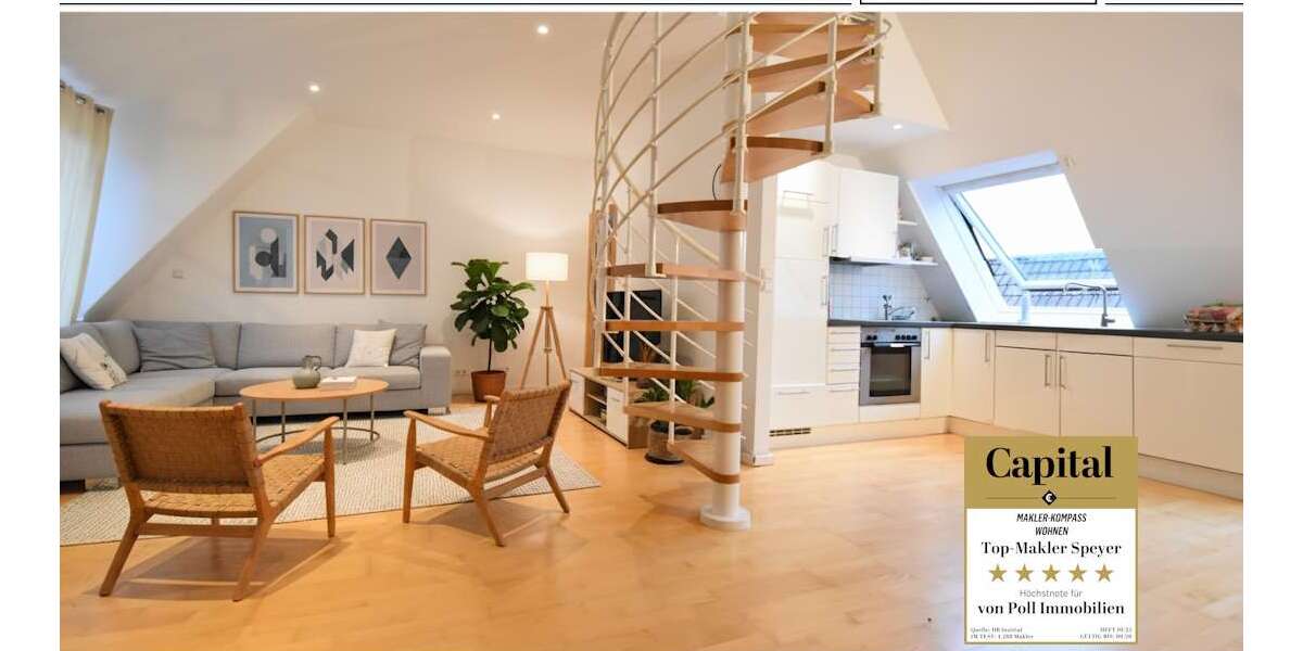 Etagenwohnung Speyer - 1.5 Zimmer, 51 m&sup2;, 235.000&euro; | Angebot:25224009