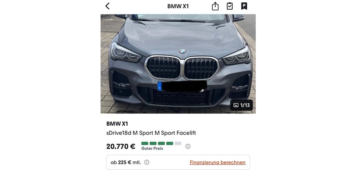 BMW X1 66.800 km 20.499 &euro; Neulußheim 68190