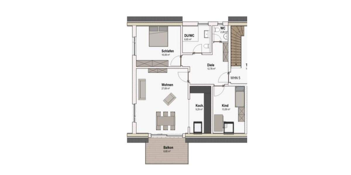 Etagenwohnung Obersülzen - 3 Zimmer, 93 m&sup2;, 425.000&euro; | Angebot:25720779