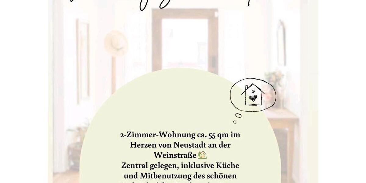 Erdgeschoßwohnung Haßloch - 2 Zimmer, 55 m&sup2;, 650&euro; | Angebot:25543087