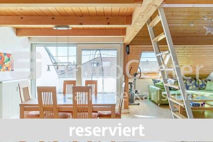 Wohnen über den Dächern: 3-Zimmer-Dachgeschosswohnung mit sonniger Dachloggia 3 zimmer