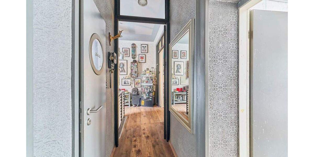 Wohnen mit Atelier-Flair: Charaktervolle Altbau-Einheit mit Hof & großer Nutzfläche - Etagenwohnung Mannheim Neckarstadt | Angebot:25837785