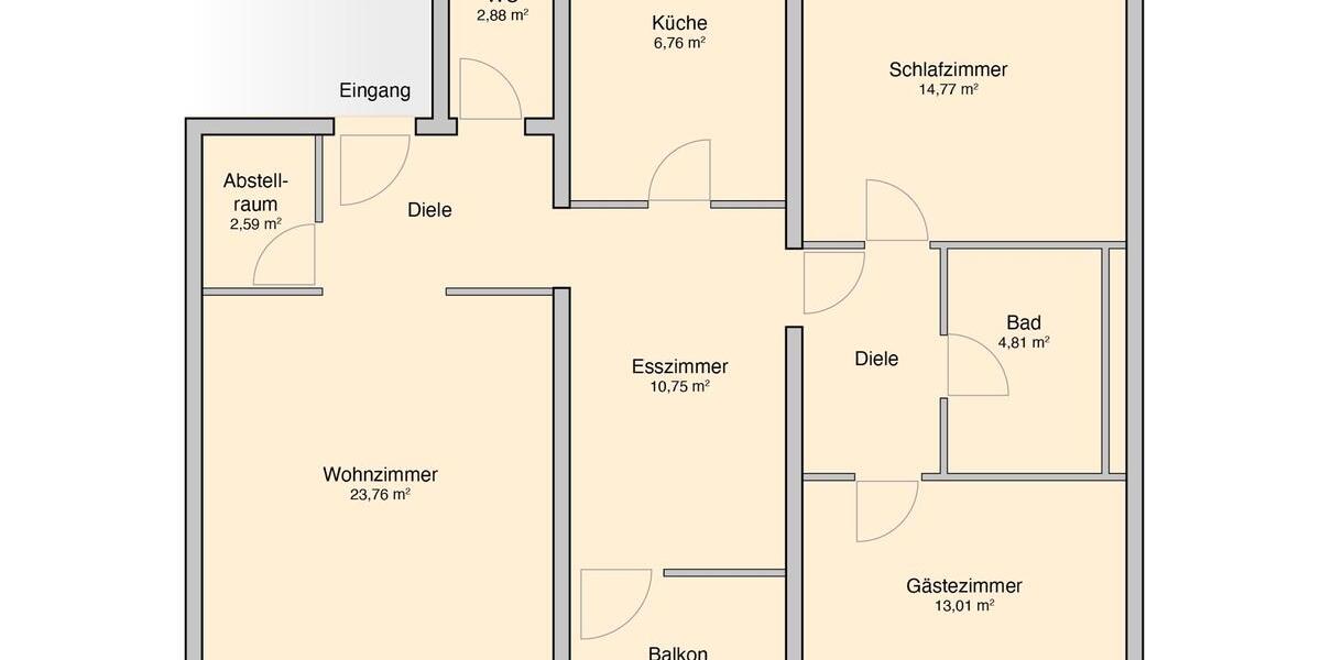 Etagenwohnung Ludwigshafen am Rhein Edigheim - 3.5 Zimmer, 91 m&sup2;, 230.000&euro; | Angebot:25217359