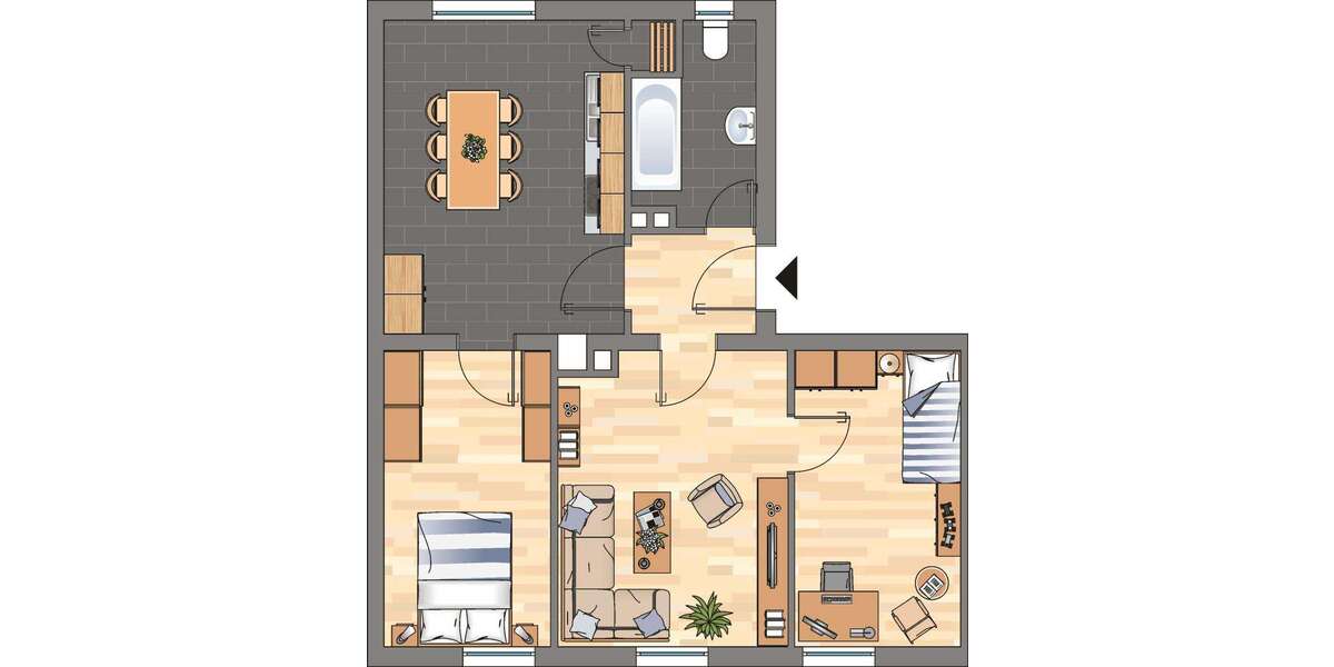 Etagenwohnung Neustadt an der Weinstraße - 3 Zimmer, 62 m&sup2;, 669&euro; | Angebot:25157823