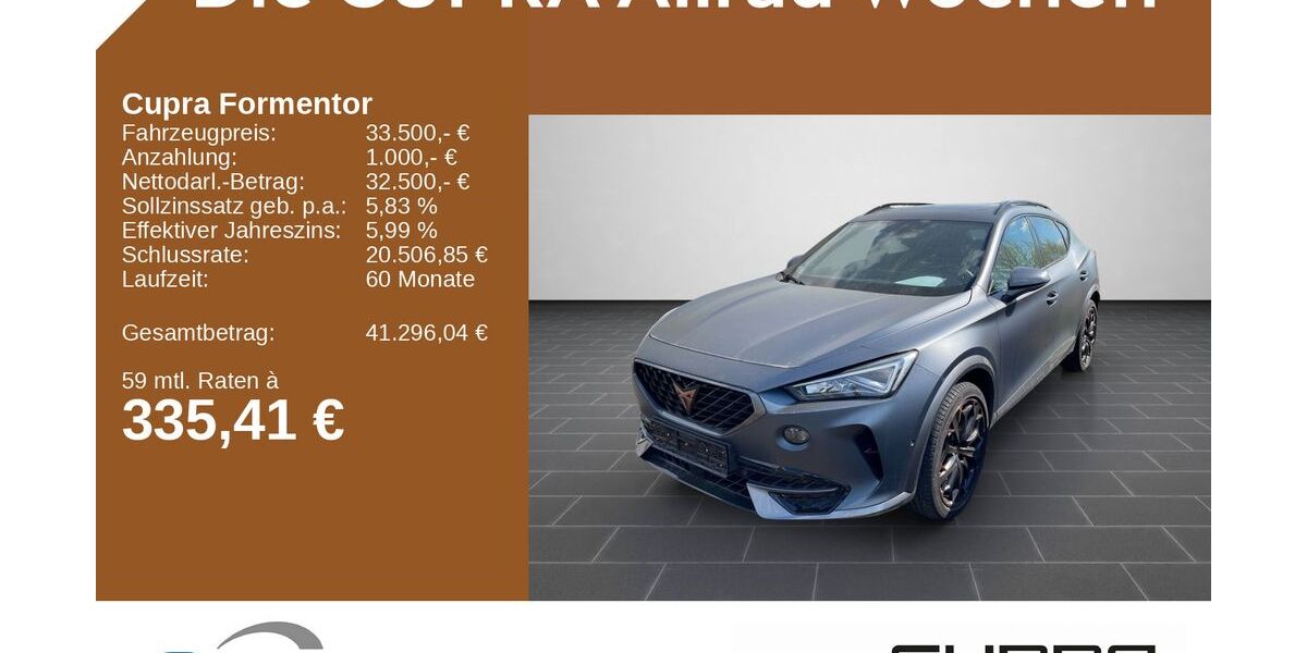 Cupra Formentor 55.451 km 33.500 &euro; Ladenburg 68526