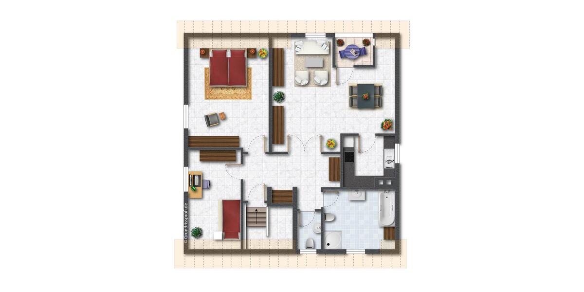 Dachgeschoßwohnung Laudenbach - 3 Zimmer, 135 m&sup2;, 359.000&euro; | Angebot:26094598