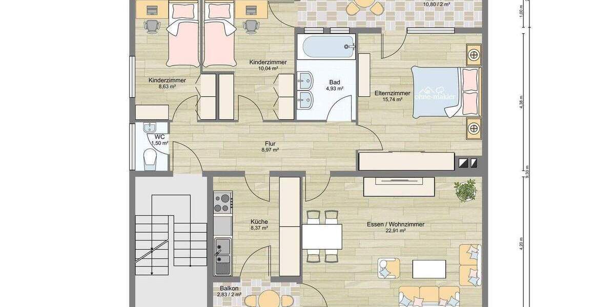 Mehrfamilienhaus, Wohnhaus Mannheim Käfertal - 1 Zimmer, 272 m&sup2;, 699.000&euro; | Angebot:25881067
