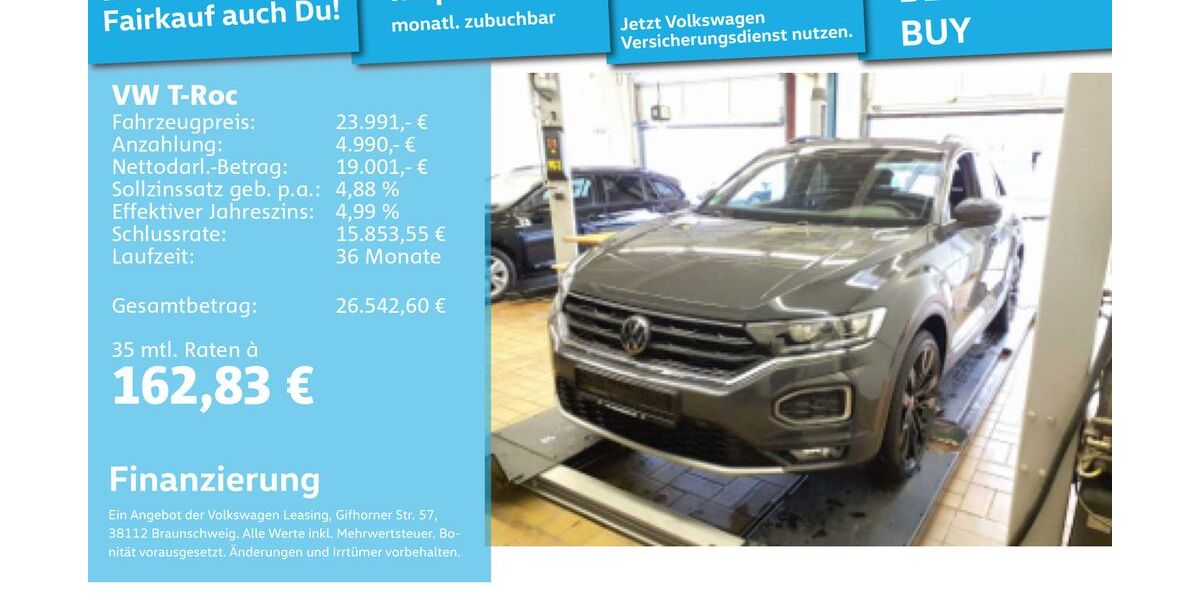 VW T-Roc 45.110 km 23.991 &euro; Mannheim 68309
