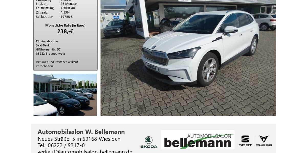 Skoda Enyaq 54.500 km 30.700 &euro; Wiesloch 69168