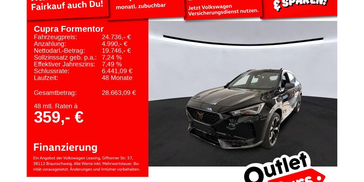Cupra Formentor 64.798 km 24.489 &euro; Weinheim 69469