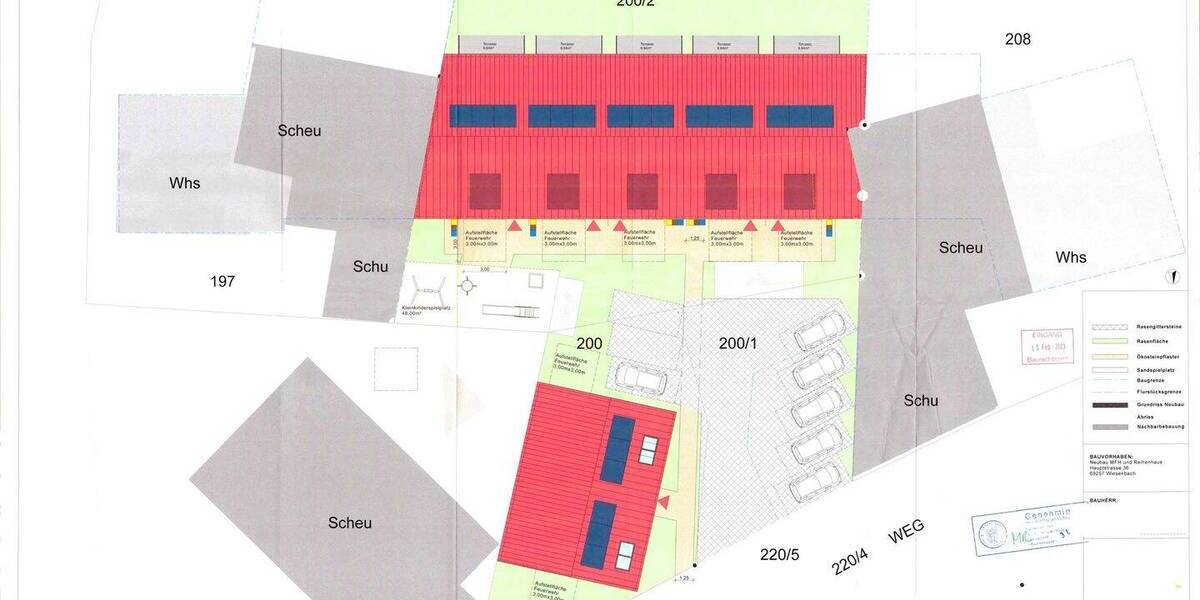 ATIK: Grundstück mit erteilter Baugenehmigung für ein 3 Parteien Mehrfamilienhaus + 5 Reihenhäuser zimmer