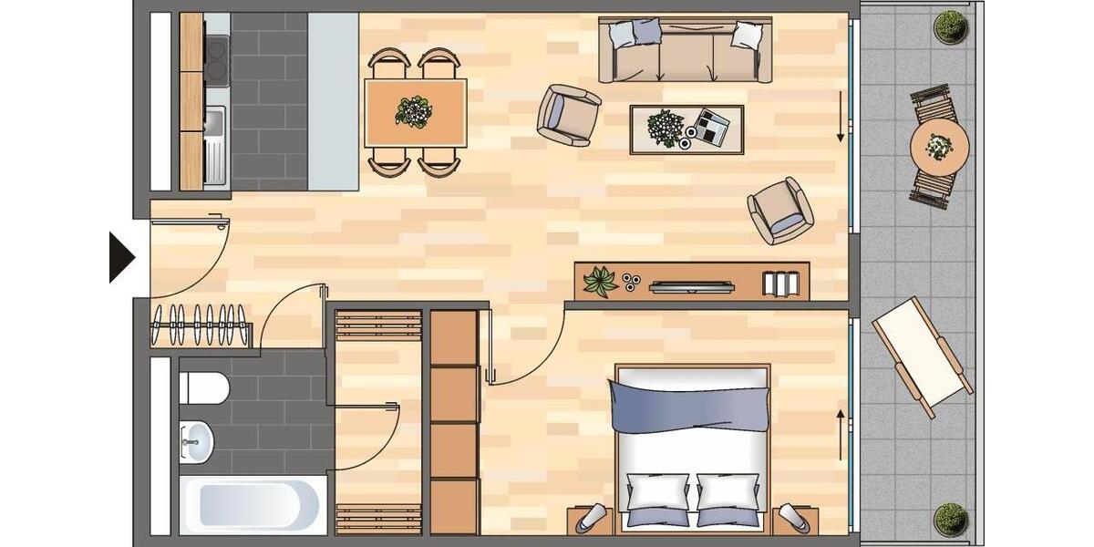 Demnächst frei! 2-Zimmer-Wohnung in Ludwigshafen am Rhein 2 zimmer