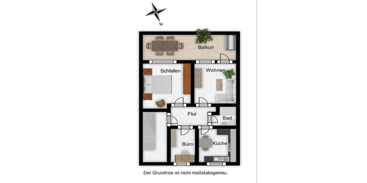 Etagenwohnung Mannheim Gartenstadt - 3 Zimmer, 77 m&sup2;, 1.200&euro; | Angebot:26265557