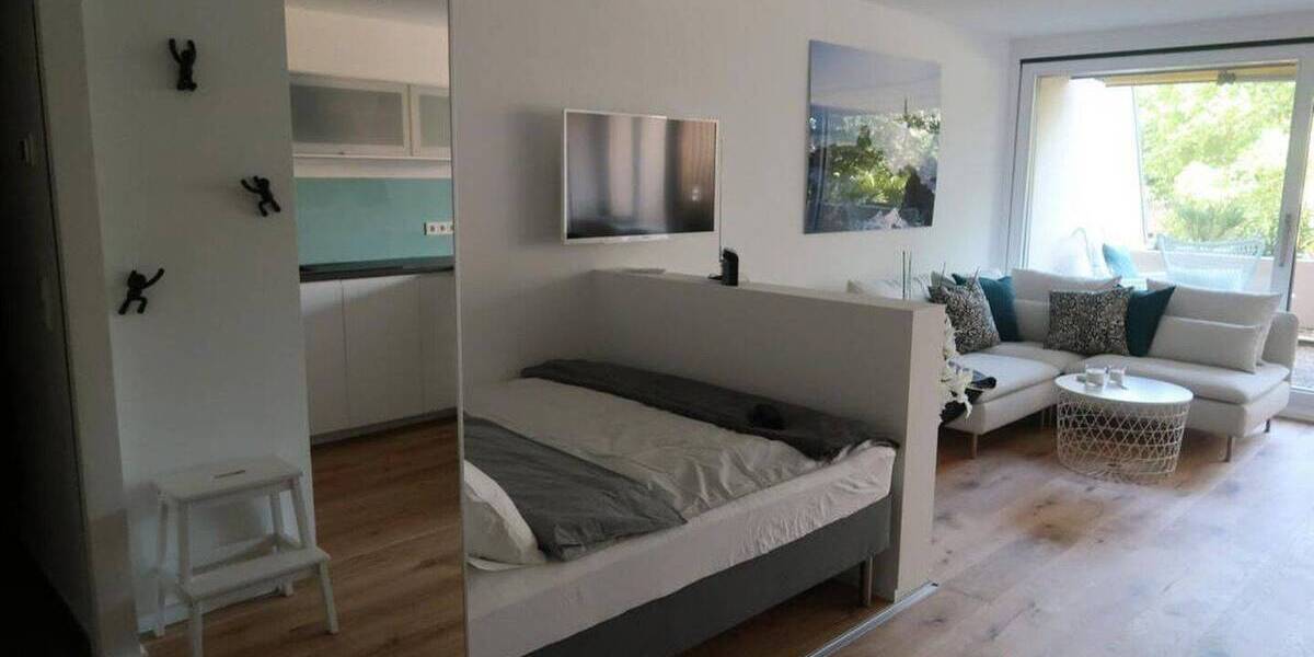 Terrassenwohnung Mannheim Neckarstadt - 1 Zimmer, 49 m&sup2;, 1.050&euro; | Angebot:26200085