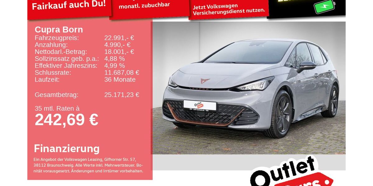 Cupra Born 25.017 km 22.492 &euro; Weinheim 69469