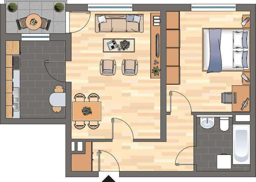 Wohnung zum Mieten in Haßloch 439 € 55.79 m²