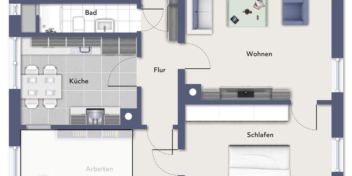 Etagenwohnung Heidelberg Neuenheim - 3 Zimmer, 76 m&sup2;, 429.000&euro; | Angebot:25741557