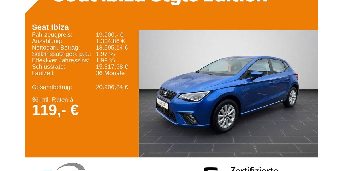 Seat Ibiza 15.570 km 19.200 &euro; Ladenburg 68526