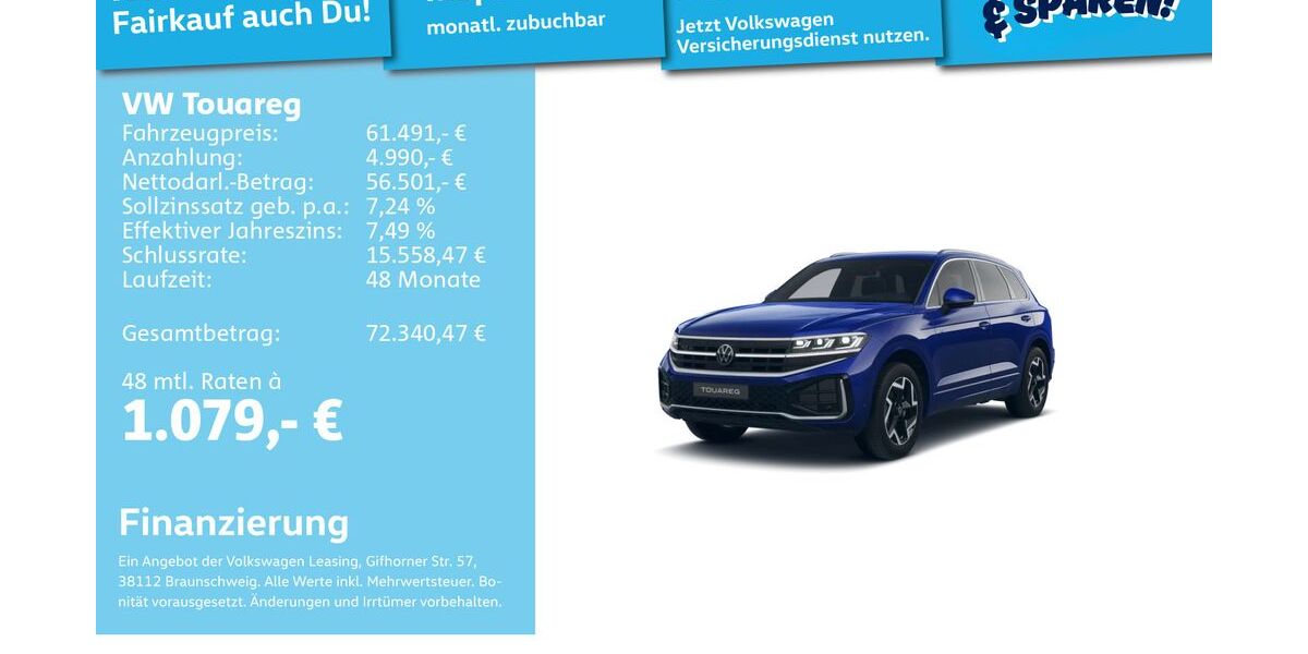 VW Touareg 26.100 km 59.992 &euro; Mannheim 68309