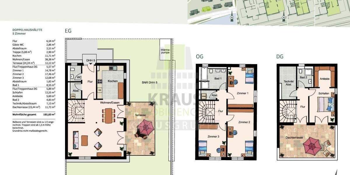 Doppelhaushälfte Heidelberg Ziegelhausen - 5 Zimmer, 185 m&sup2;, 1.799.000&euro; | Angebot:25771270