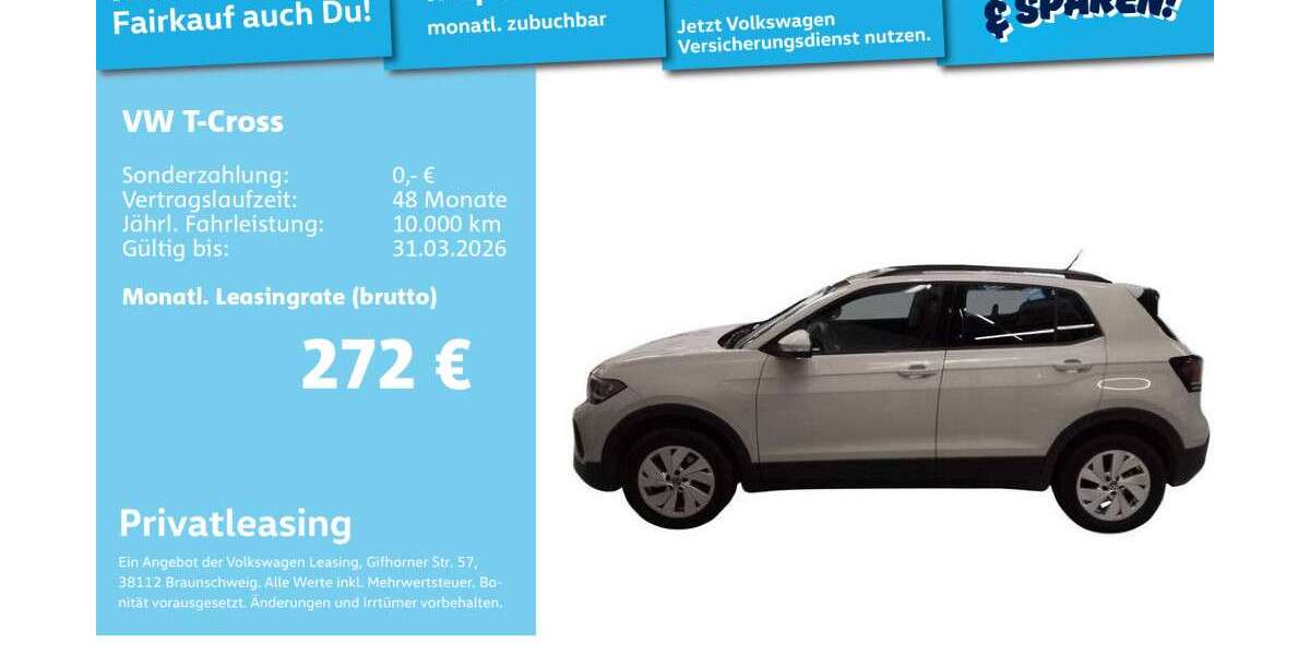 VW T-Cross 14.780 km 23.751 &euro; Mannheim 68309