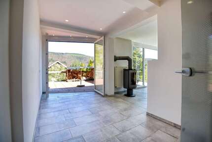 Panorama-ZFH an den Toren Hirschhorns Energieeffizient & am Waldrand Garten, Balkone & Terrassen 7 zimmer