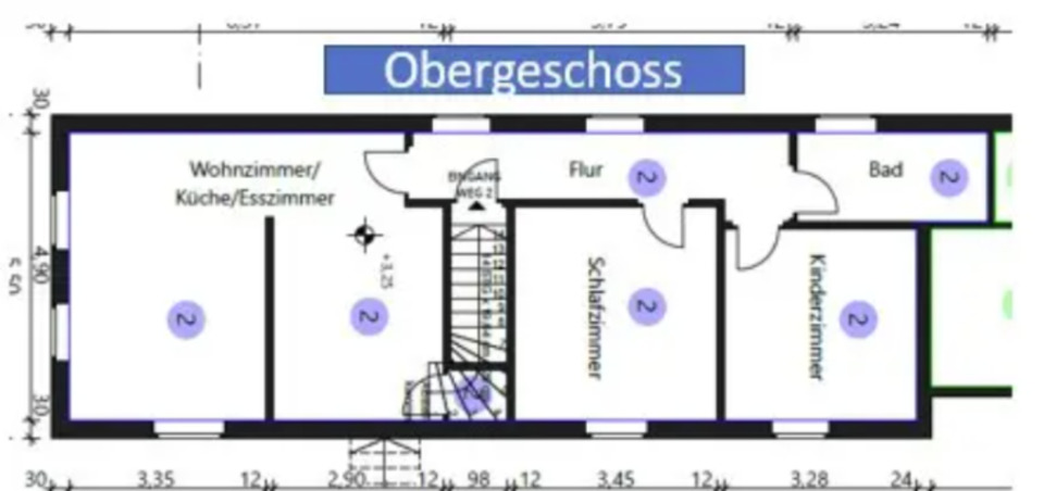 Etagenwohnung Edingen-Neckarhausen Neckarhausen - 3 Zimmer, 68 m&sup2;, 169.500&euro; | Angebot:25183453