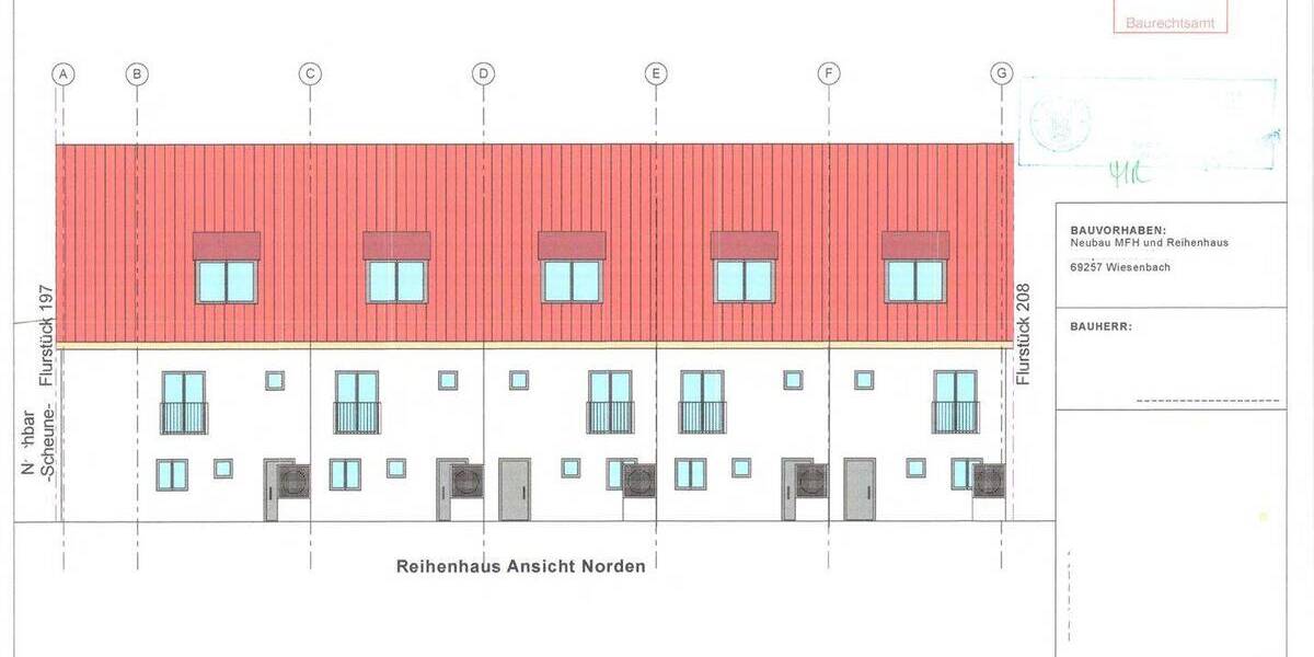 ATIK: Grundstück mit erteilter Baugenehmigung für ein 3 Parteien Mehrfamilienhaus + 5 Reihenhäuser - Grundstück Wiesenbach | Angebot:26267196