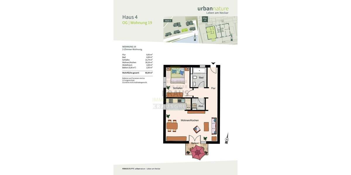 2-Zimmer-Neubauwohnung am Neckar 2 zimmer