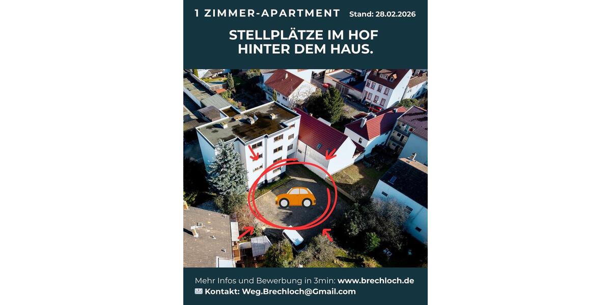 Etagenwohnung Worms - 1 Zimmer, 30 m&sup2;, 400&euro; | Angebot:25291827