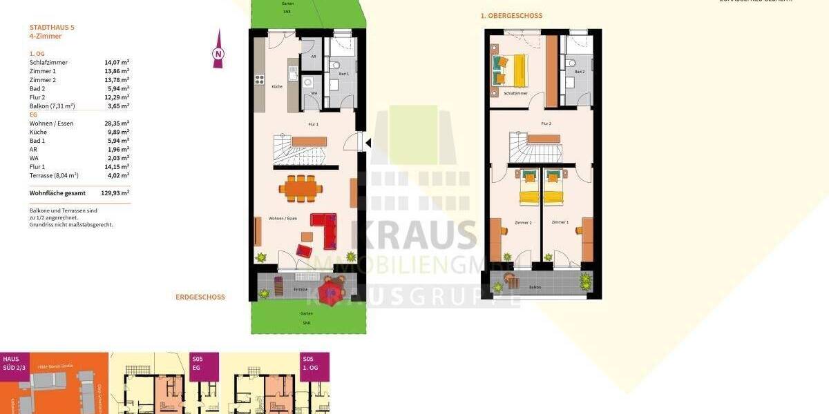 Stadthaus mit Garten 4 zimmer