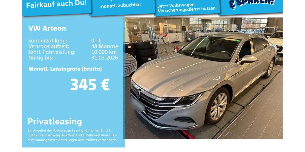 VW Arteon 93.396 km 26.492 &euro; Mannheim 68309